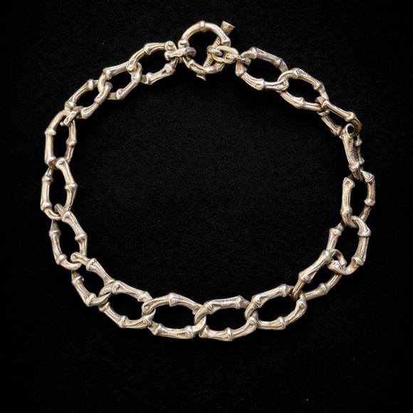 Tiffany & Co. Jewelry - Vintage 1996 Tiffany & Co Sterling Silver Bone Link Necklace 126g Rare Statement